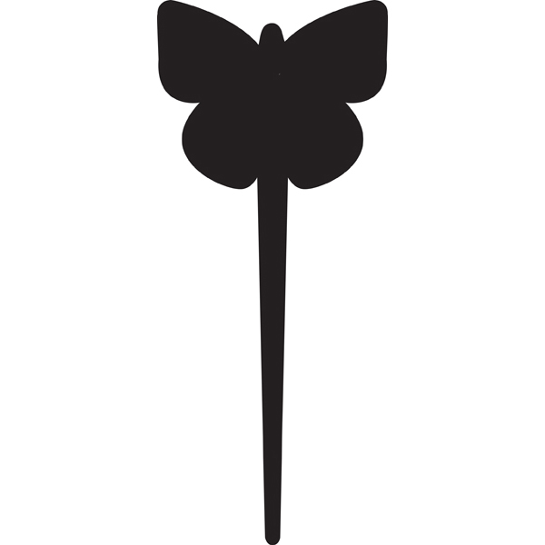 Silhouette Tags - forma farfalla - nero - Securit - set 5 pezzi