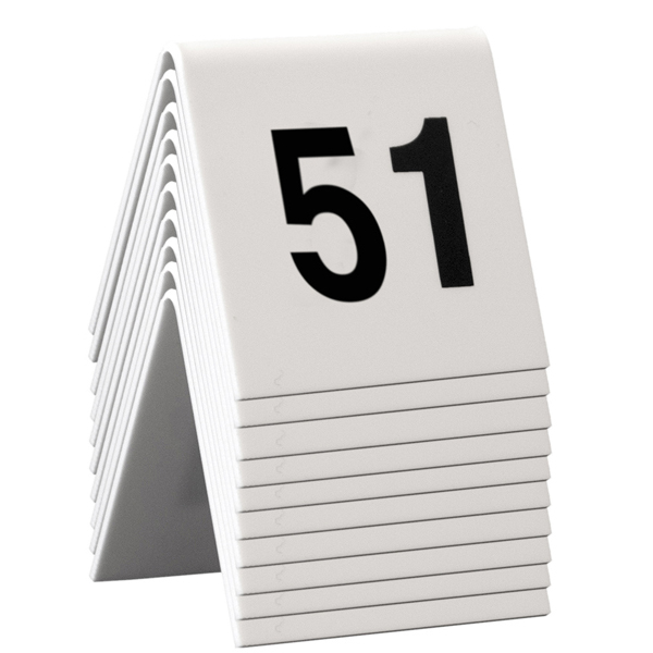 Numeri per tavoli - set da 51 a 60 - Securit