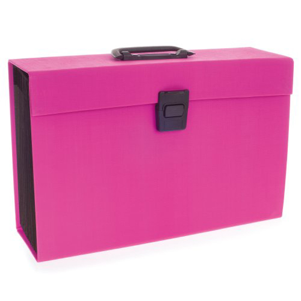 Archiviatore a soffietto Joy - 19 tasche - 22x30 cm - rosa - Rexel