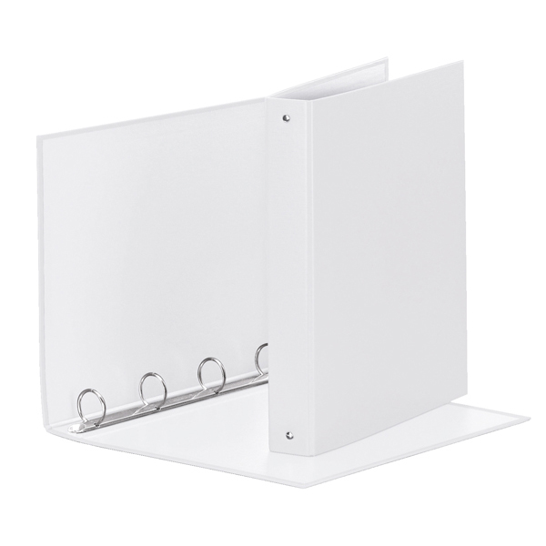 Raccoglitore Meeting - 4 anelli tondi 30 mm - dorso 4 cm - 22x30 cm - PPL - bianco - Esselte