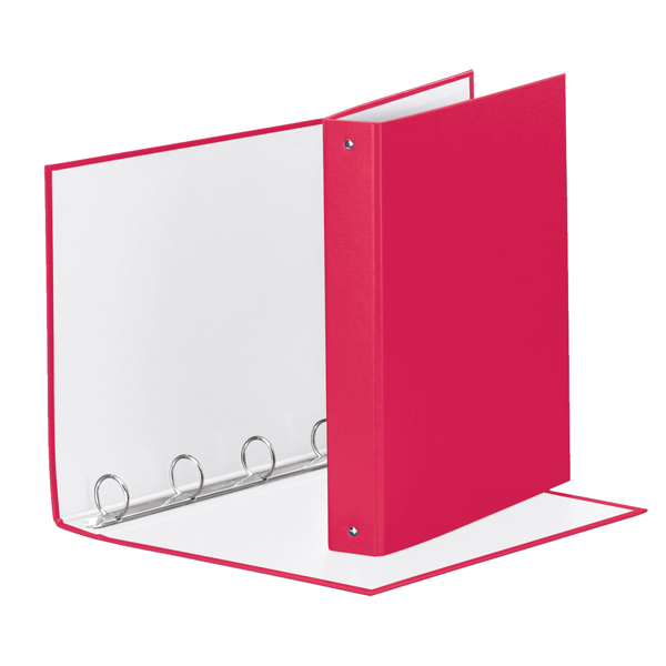 Raccoglitore Meeting - 4 anelli tondi 30 mm - dorso 4 cm - 22x30 cm - PPL - fucsia - Esselte