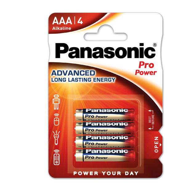 Ministilo ProPower AAA LR03 - Panasonic - blister 4 pezzi