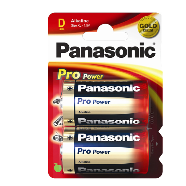 Torcia D Propower LR20 - Panasonic - blister 2 pezzi