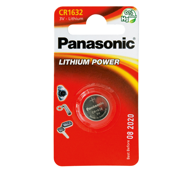 Micropila CR1632 - litio - Panasonic - blister 1 pezzo