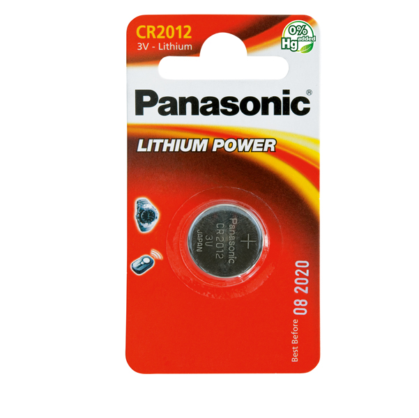 Micropila CR2012 - litio - Panasonic - blister 1 pezzo