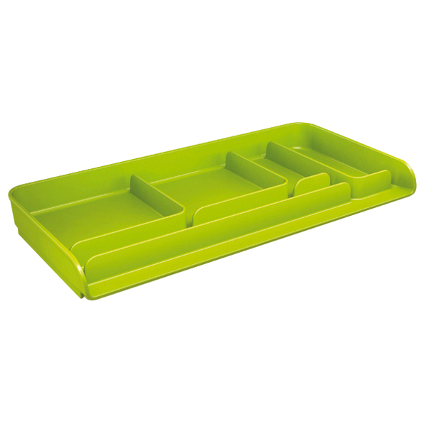 Vaschetta portacancelleria Mydesk - 26,1x12,5x2,8 cm - verde - Arda