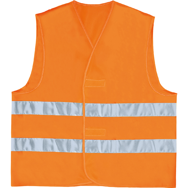 Gilet alta visibilità GILP2 - poliestere - taglia L - arancio fluo - Deltaplus