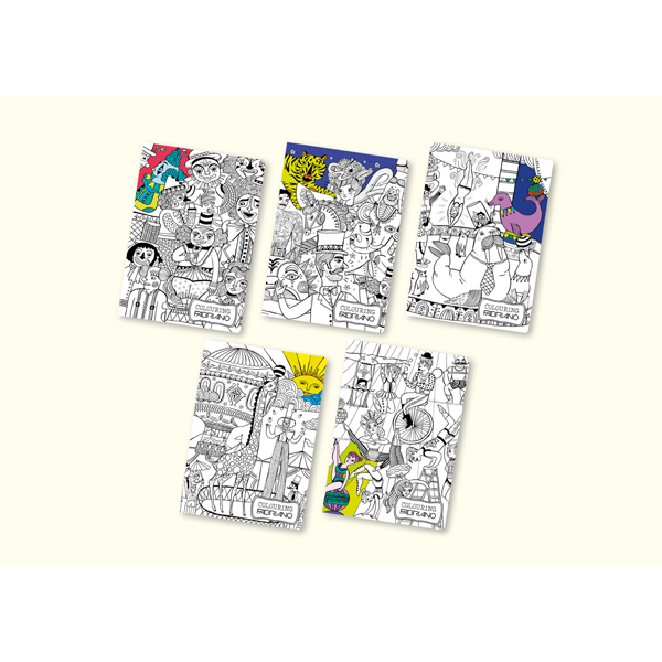 Maxiquaderno Colouring Book Kids - A4 - quadretto 4mm - 40fg - 80gr - Fabriano