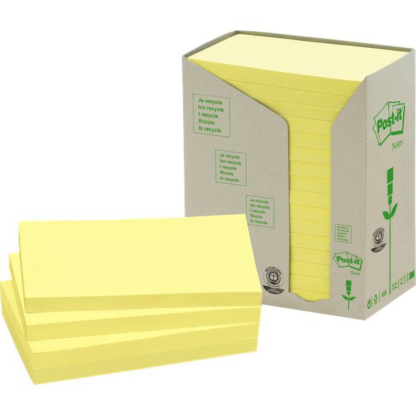 Foglietti Post-it  in carta riciclata giallo