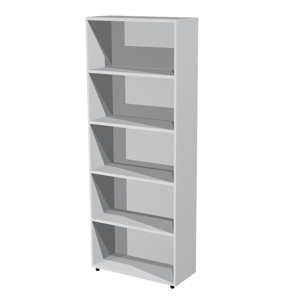Libreria modulare alta - a giorno - 76x32x196 cm - grigio - Artexport