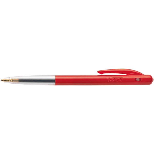 Penna a sfera a scatto M10 - punta 1,0mm - rosso  - Bic - conf. 50 pezzi