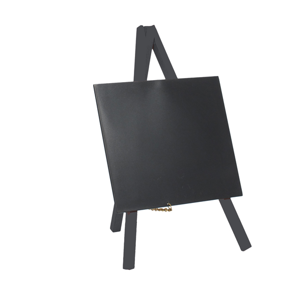 Mini Lavagna con cavalletto nero - 24,4x15 cm - nero - Securit