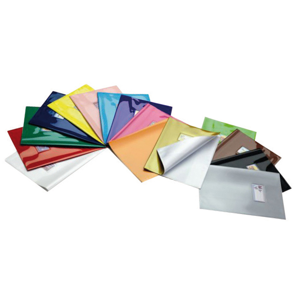 Coprimaxi laccato Colorosa - 21x30cm - PVC - lilla - tasca con alette - Ri.plast