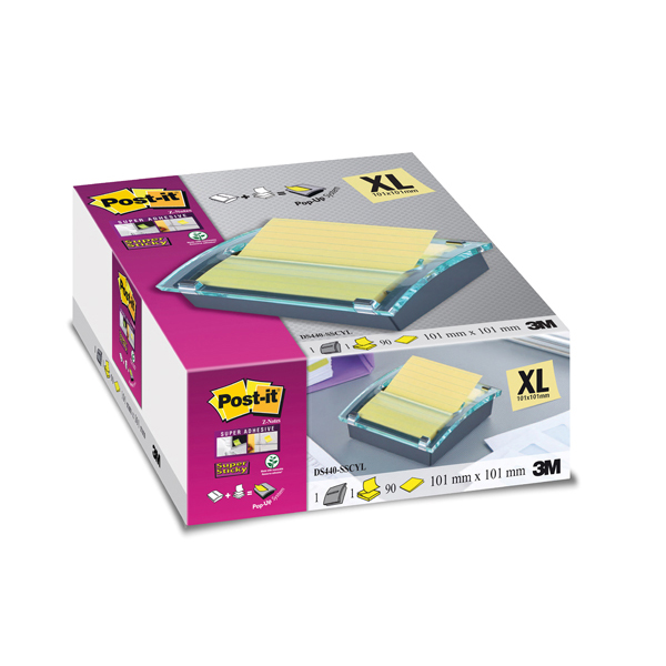 Dispenser Post it® Super Sticky - giallo Canary