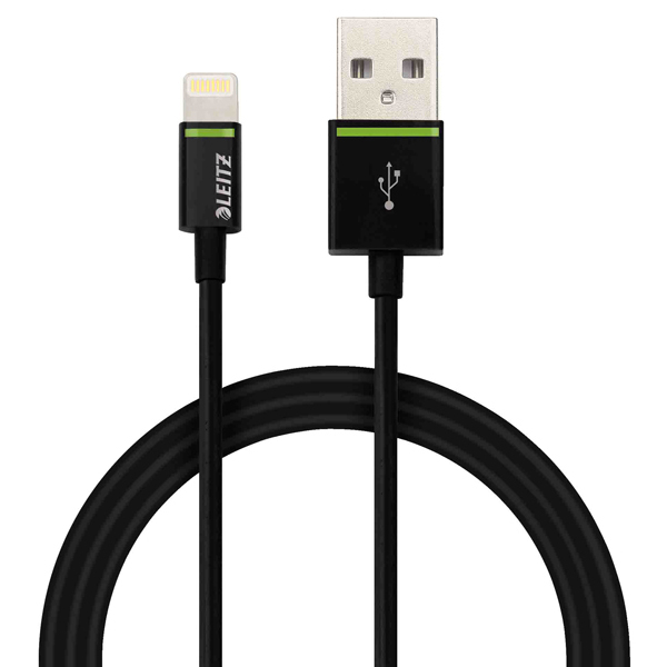 Cavo da Lightning a USB - 1 m - nero - Leitz Complete