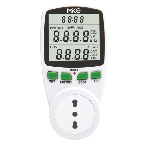 Misuratore di potenza e consumi Power Easy con display LCD - MKC