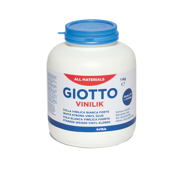 1PZ Colla vinilica Vinilik - barattolo 1 kg - bianco - Giotto 