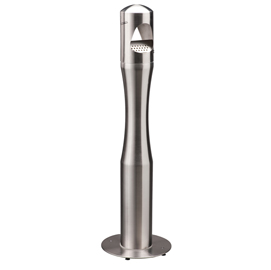 Portacenere a colonnna - diametro 13 cm - altezza 108 cm - acciaio inox - Medial International