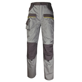 Pantalone da lavoro Mach 2 - twill/poliestere/cotone - taglia XXL - grigio chiaro/grigio scuro - Deltaplus
 - Deltaplus