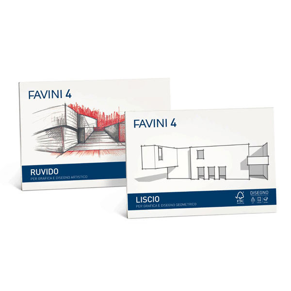 Album Favini 4 - 33x48cm - 220gr - 20 fogli - liscio - Favini