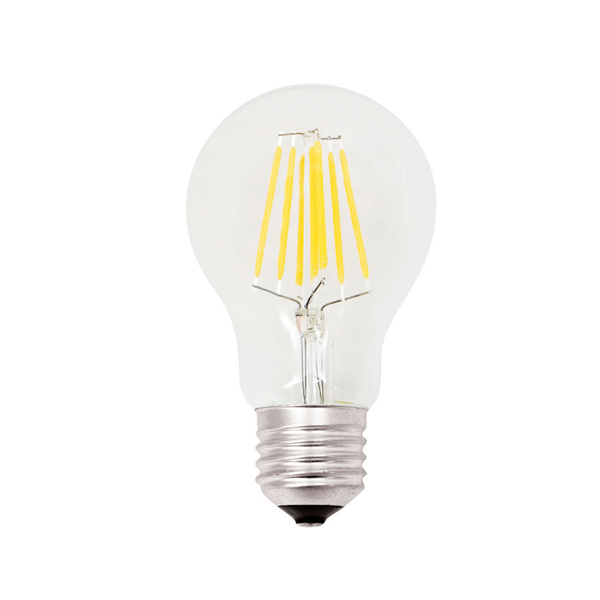 Lampada - Led - goccia - A60 - a filamento - 7,5W - E27 - 3000K - luce calda - MKC