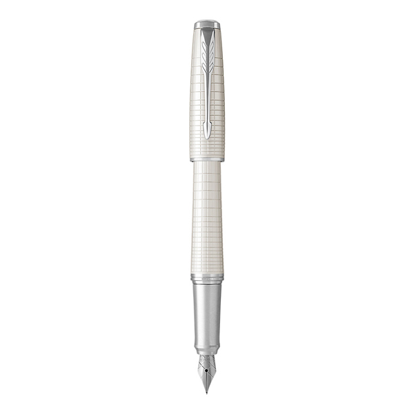 Penna stilografica Urban Premium Ebony - Pearl Metal Chiselled - stilo M - Parker