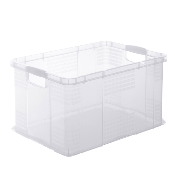 Contenitore portaoggetti - 59x39x31 cm - A3 - 55 L - PPL - trasparente - Rotho