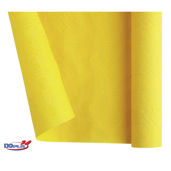 Tovaglia di carta - larghezza 120 cm - giallo - Dopla - rotolo da 7 mt