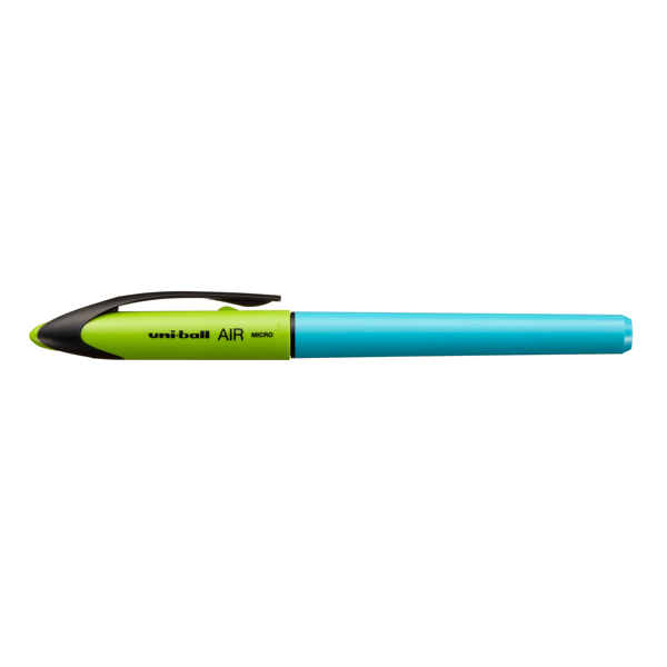 Penna uni-ball air micro punta micro fusto azzurro uni