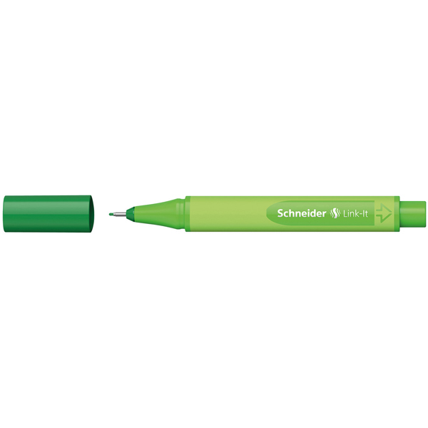 Pennarello Link-It punta feltro - punta 1,00mm - verde abete - Schneider