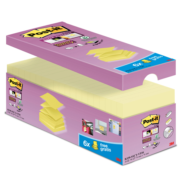 Blocchetto Post it® Super Sticky Z Notes - giallo Canary