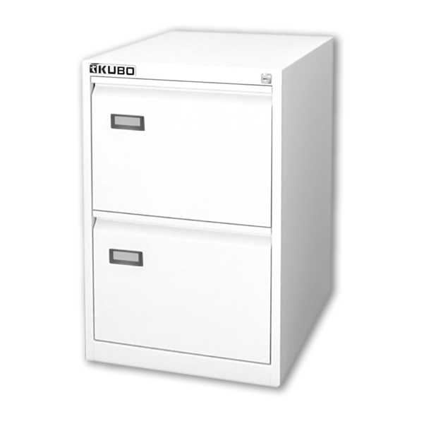 Classificatore Kubo - per cartelle sospese - 2 cassetti - 46x62x70 cm - bianco - Bertesi