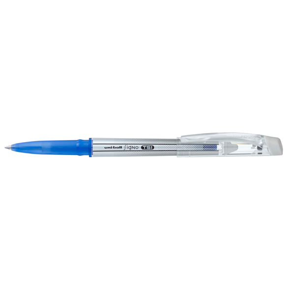 Penna a sfera gel cancellabile Uniball Signo TSI - punta 0,7mm - blu- Uni Mitsubishi
