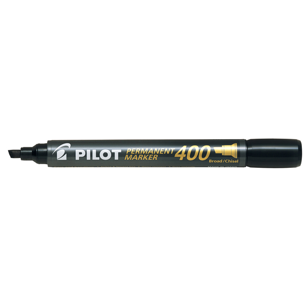 Marcatore Permanente Markers 400 - punta a scalpello 4,50mm - nero - Pilot