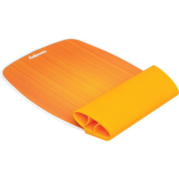 Mousepad con poggiapolsi I-Spire - arancio - Fellowes