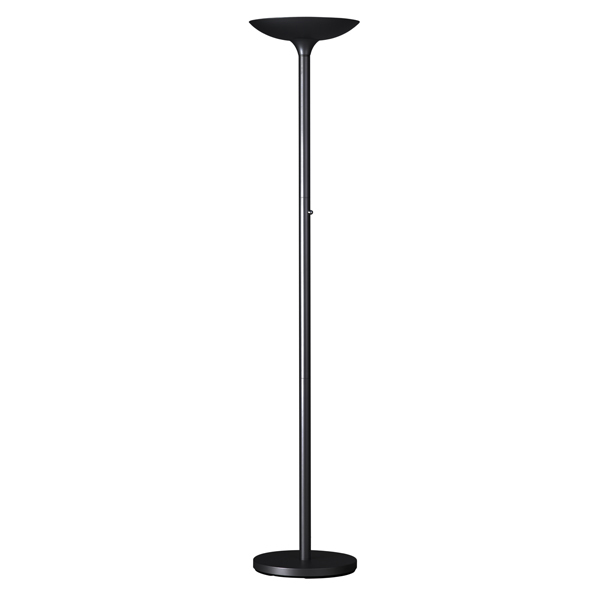 Lampada da terra Varialux - a led - base diametro 30 cm - altezza 175/186  cm-  22W - nero - Unilux