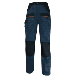 Pantalone da lavoro Mach 2 -  twill/poliestere/cotone - taglia M - blu/nero - Deltaplus