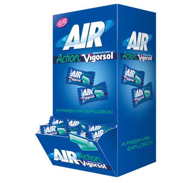 Chewing Gum Vigorsol Air - scatola da 250 pezzi