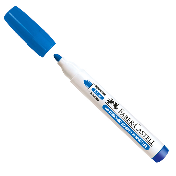 Marcatore Whiteboard Marker Winner 152 - punta 2,2mm - blu - Faber Castell