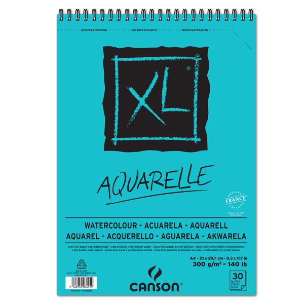 Album XL Aquarelle - A4 - 300 gr - 30 fogli - Canson