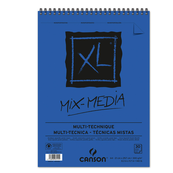 Album XL Mix - A4 - 300 gr - 30 fogli - Canson