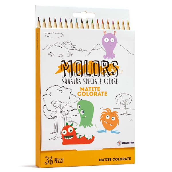 Matite colorate Molors - Osama - Astuccio 36 colori