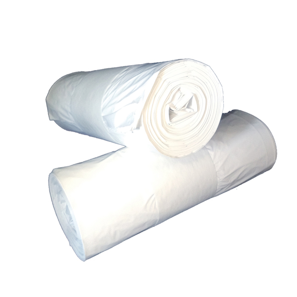 Sacchi antimicrobici - 59x61 cm - 23 L - 18 micron - bianco - Medial International - rotolo da 25 sacchetti