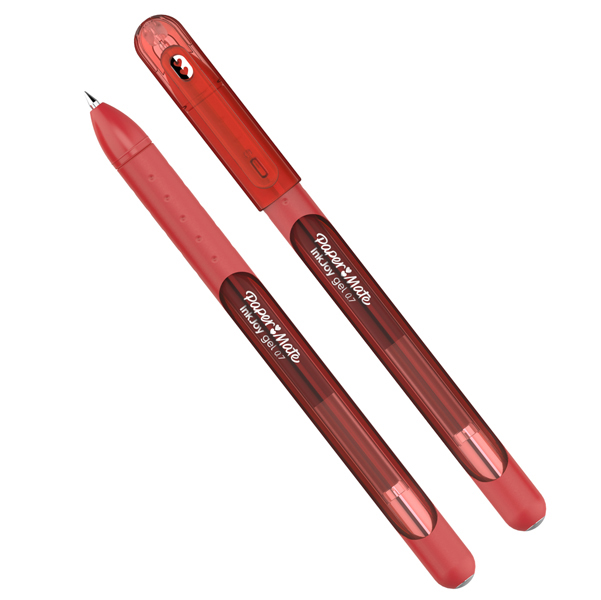 Penna a sfera con cappuccio Inkjoy Gel Stick - punta 0,7mm - rosso  - Papermate