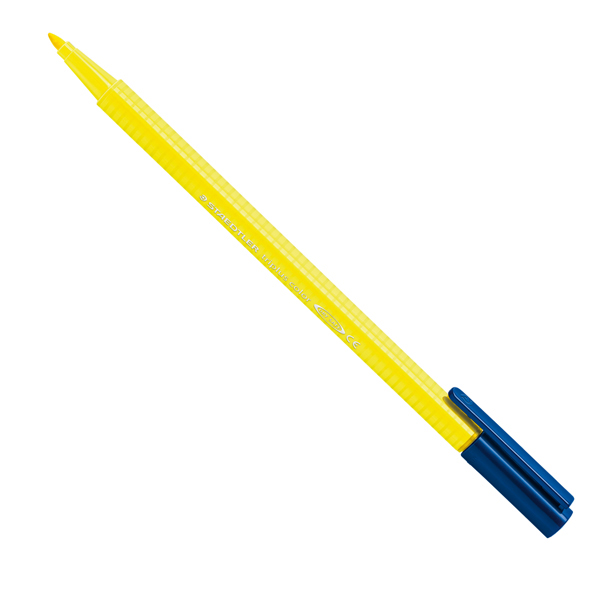 Pennarello Triplus Color punta feltro - tratto 1,00mm - giallo chiaro - Staedtler