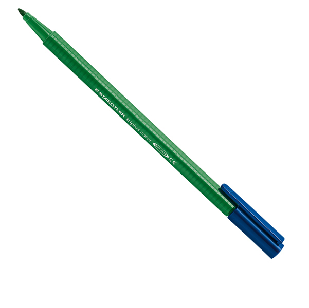 Pennarello Triplus Color punta feltro - tratto 1,00mm - verde prato - Staedtler