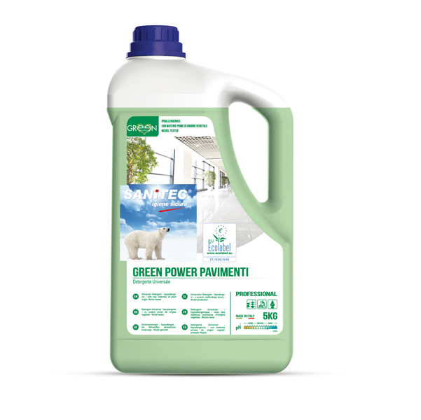 Detergente Green Power Pavimenti - Sanitec - tanica da 5 L