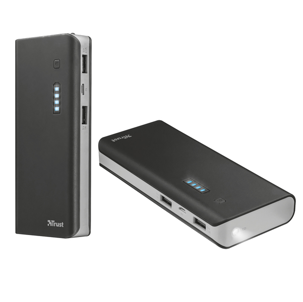 Caricabatteria PowerBank - 10000mAh - nero - Trust