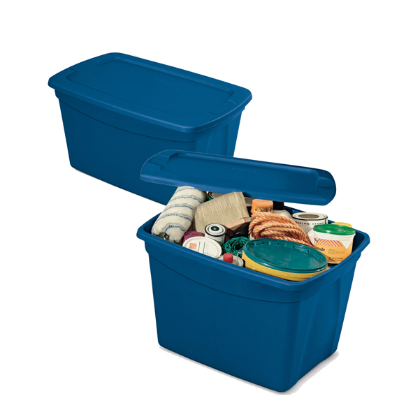 Contenitore multiuso ToteBox - 61,3x47x40 cm - blu - Terry