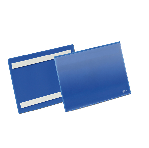 Buste identificative con bande adesive - formato A5 orizzontale (210x148 mm) - Durable - conf. 50 pezzi